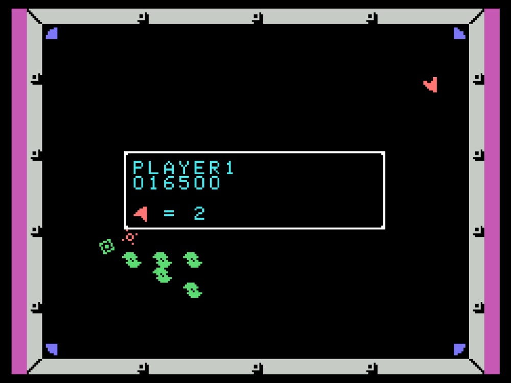Gameplay of Omega Race for Colecovision